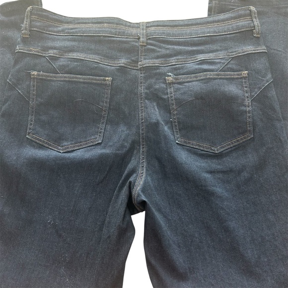 (LTS) Long Tall Sally Blue Denim Jeans Flare Jeans Size 14 - Picture 3 of 8
